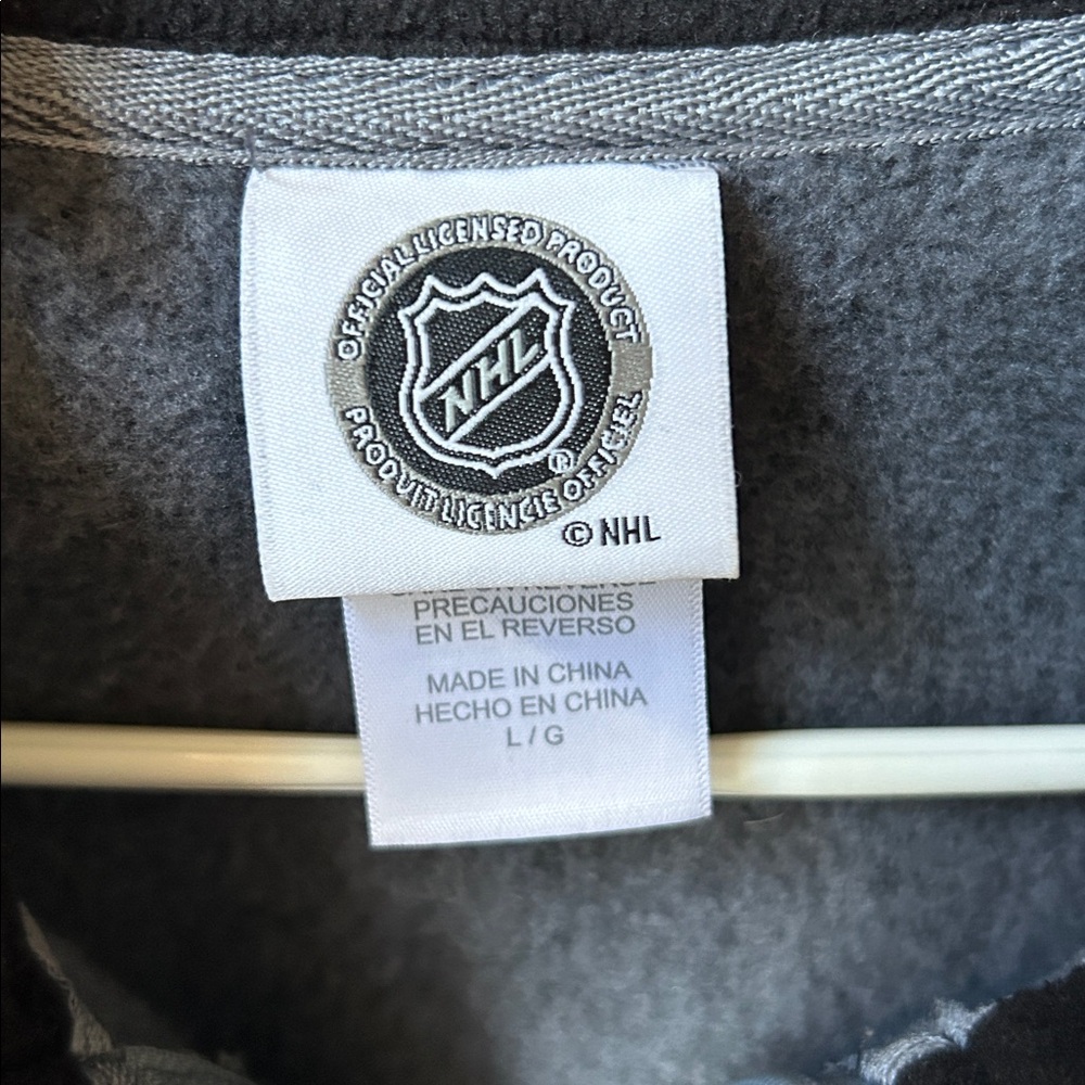 NHL Team Sweater/Jacket Full Zip San Jose Sharks Fleece Embroidered Logo Men’s L - Picture 5 of 8